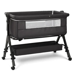 Baby Bassinet Foldable Height Splicing Baby Cradle Bed 3 in 1