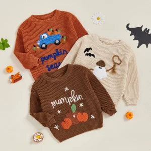 Toddler Baby Boys Girls Halloween Sweaters Long Sleeve