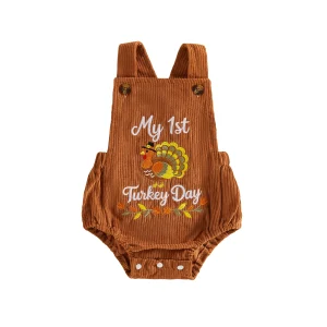 Baby Thanksgiving Romper Sleeveless