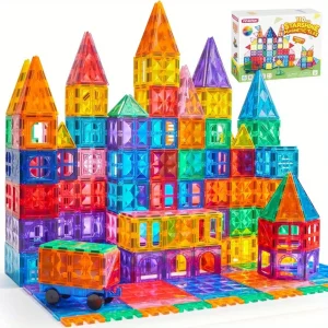 JOYFY 110/66/50 PCS Magnetic Building Tile 3D Magnet Tiles