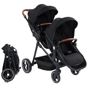 Double Stroller  Tandem  for Infant and Toddler, Foldable