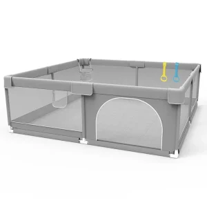 Baby Playpen Gray Baby Activity Fence