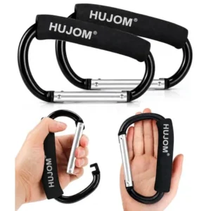 Stroller Hooks 2 Pack Heavy Duty Large Carabiner Clips